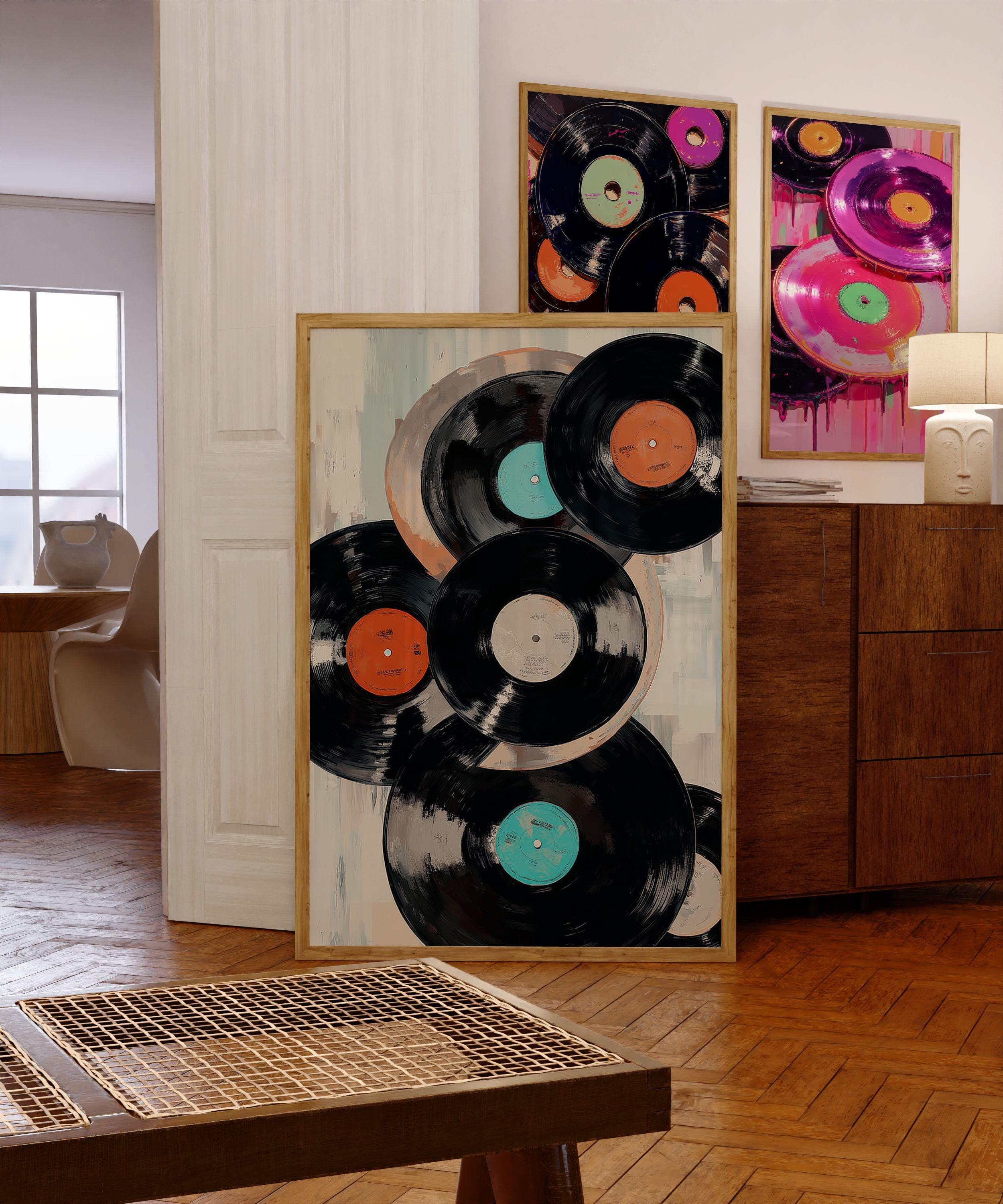 Music Lover Wall Art – Retro Vinyl Decor Print, Music Room Decor – Retro Vinyl Wall Poster, Vintage Music Poster, Music Lover Gift Print
