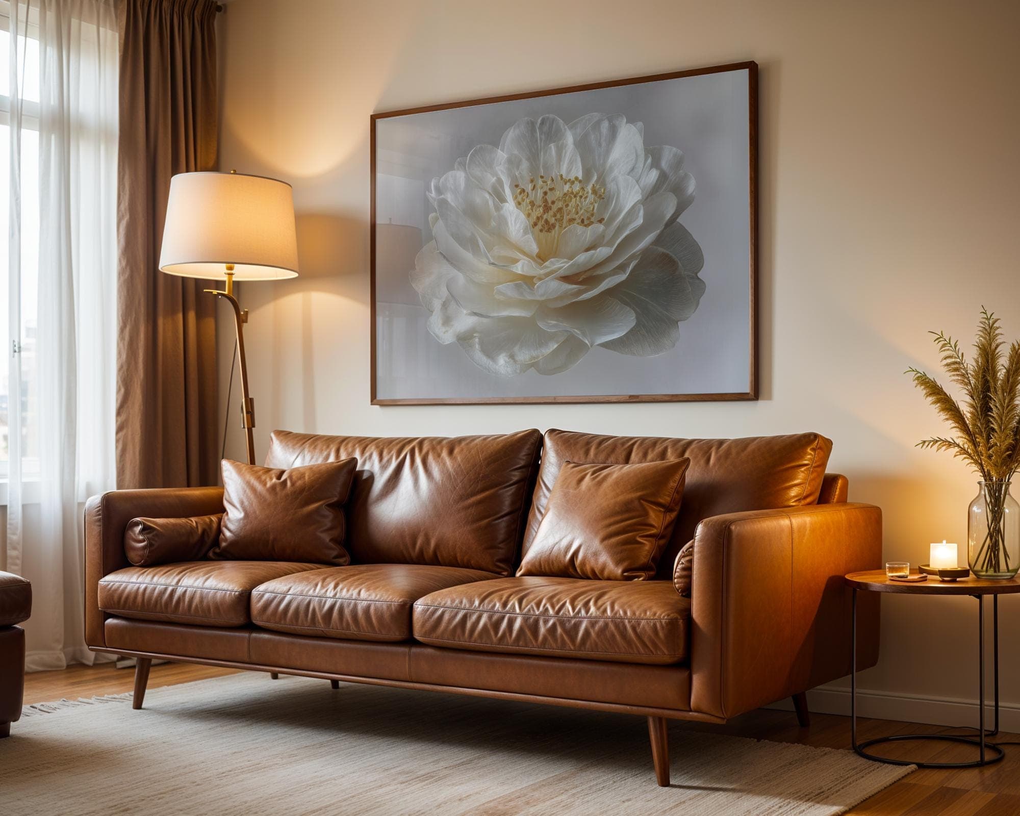 White Peony Wall Art Neutral Botanical Digital Print Minimalist Floral Bedroom Poster, Minimalist Botanical Flower Print,Romantic Floral Art - view 4
