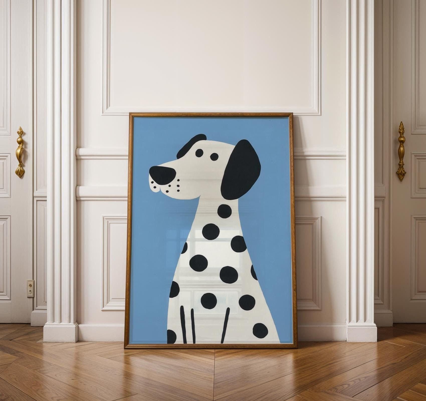 Dalmatian Dog Wall Art, Cute Animal Print for Kids Room,  Nursery Decor, Gender Neutral Toddler Room Dalmatian Poster, Nurserywall Art