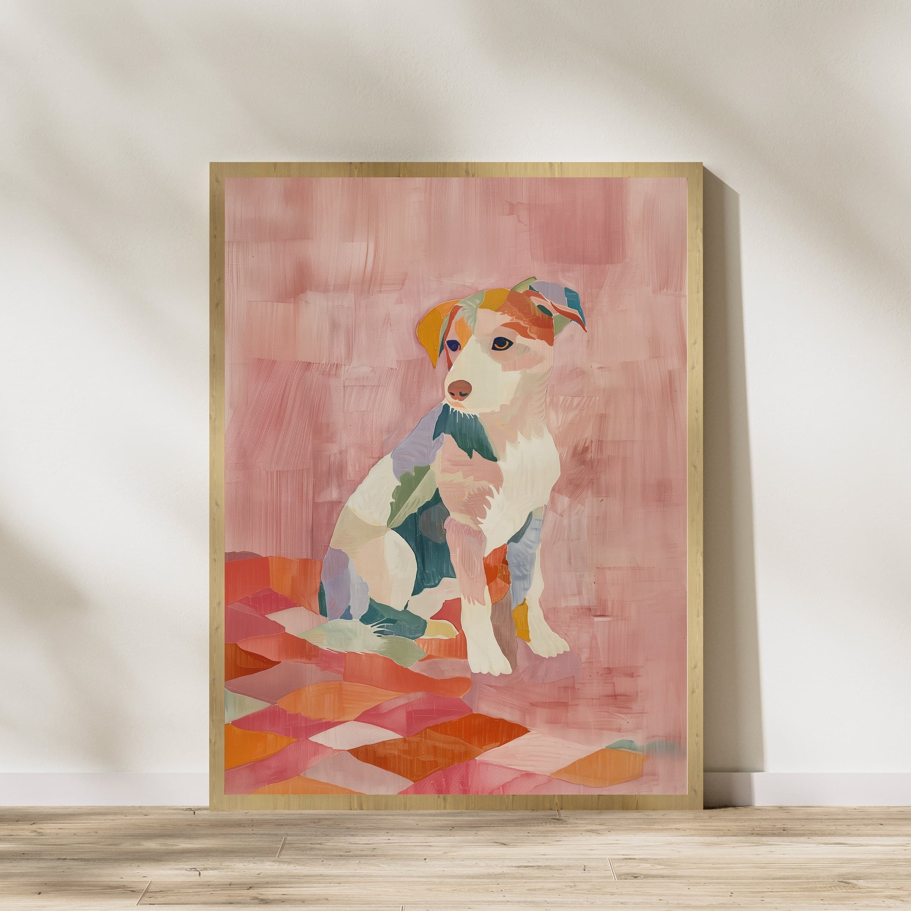 Maximalist Dog Print, Preppy Dorm Decor, Dopamine Decor,Wall Art Trendy, Colorful Animal Print, Aesthetic Apartment Decor, Printable Dog Art
