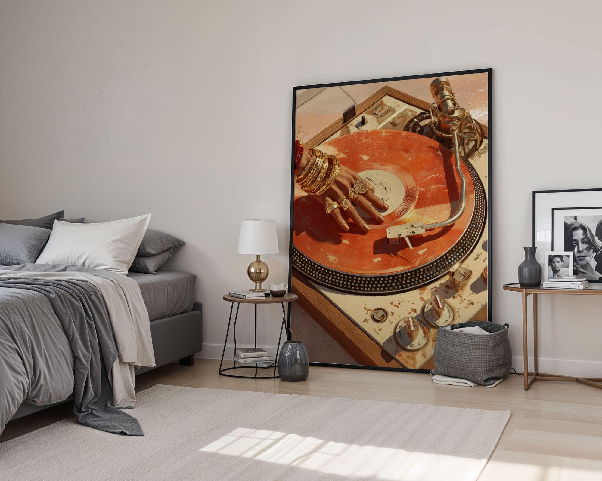 Hip Hop Wall Art, Vinyl Record Music Wall Art, Turntable Poster Printable, Hip Hop Music Decor, Music Lover Wall Art, Music Lover Gift - view 8