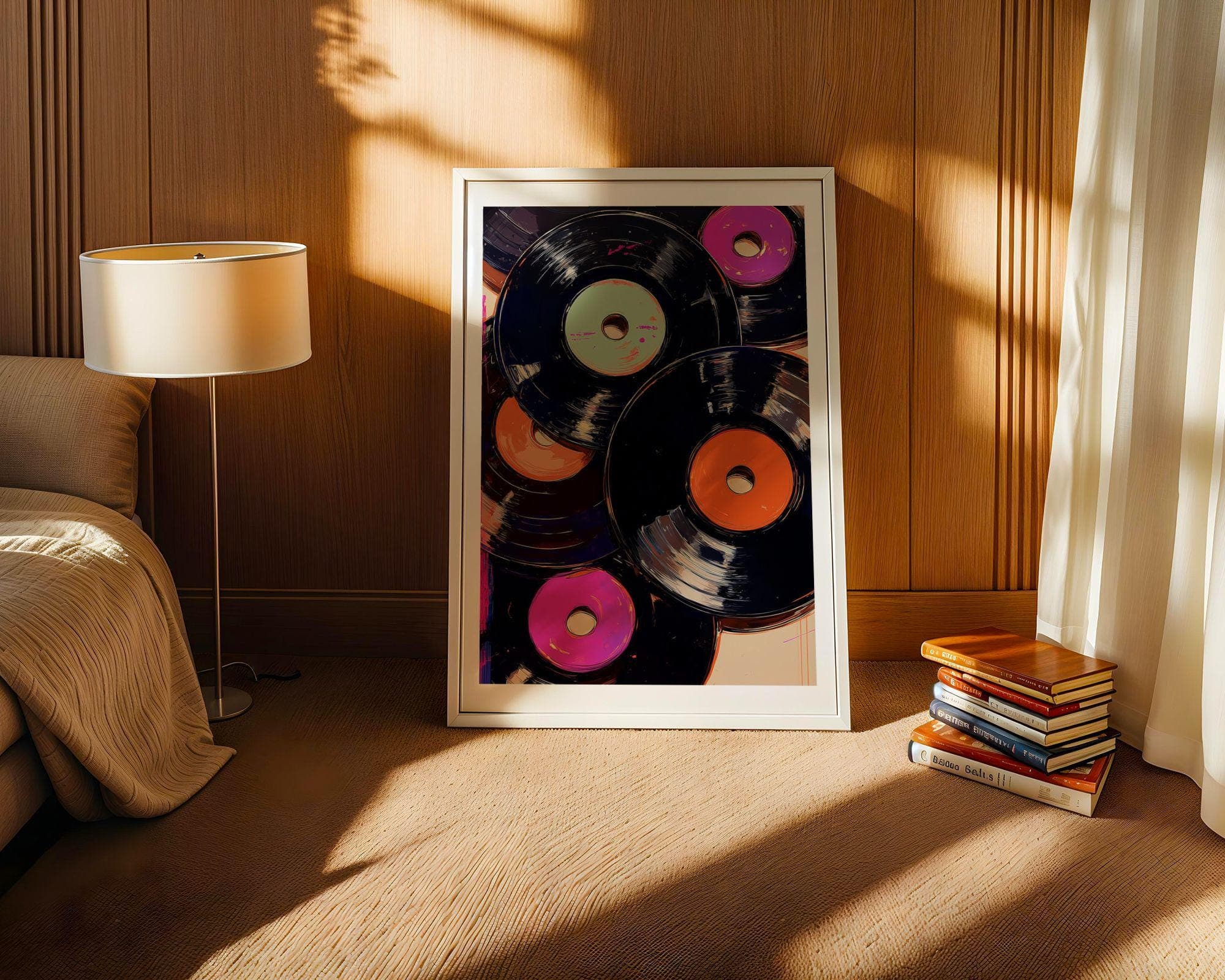 Music Lover Wall Art – Retro Vinyl Decor Print, Music Room Decor – Retro Vinyl Wall Poster, Vintage Music Poster, Music Lover Gift Print - view 6