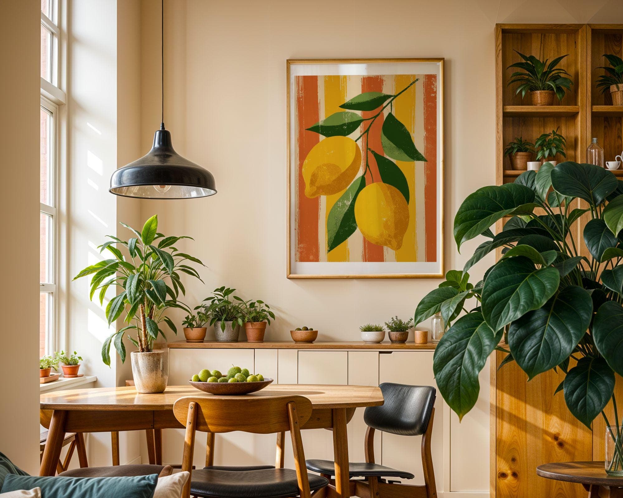Retro Lemon Wall Art – Vintage Fruit Kitchen Print, Mediterranean Citrus Kitchen Wall Decor, Vintage Fruit Art, Rustic Kitchen Decor - view 8