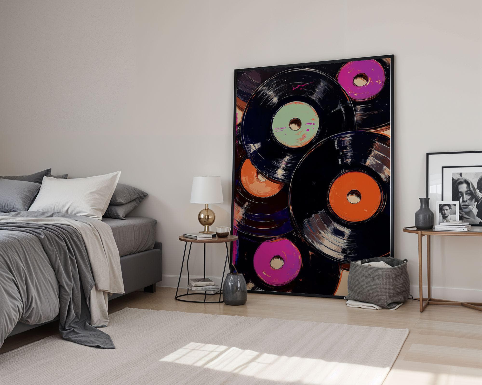 Music Lover Wall Art – Retro Vinyl Decor Print, Music Room Decor – Retro Vinyl Wall Poster, Vintage Music Poster, Music Lover Gift Print - view 5