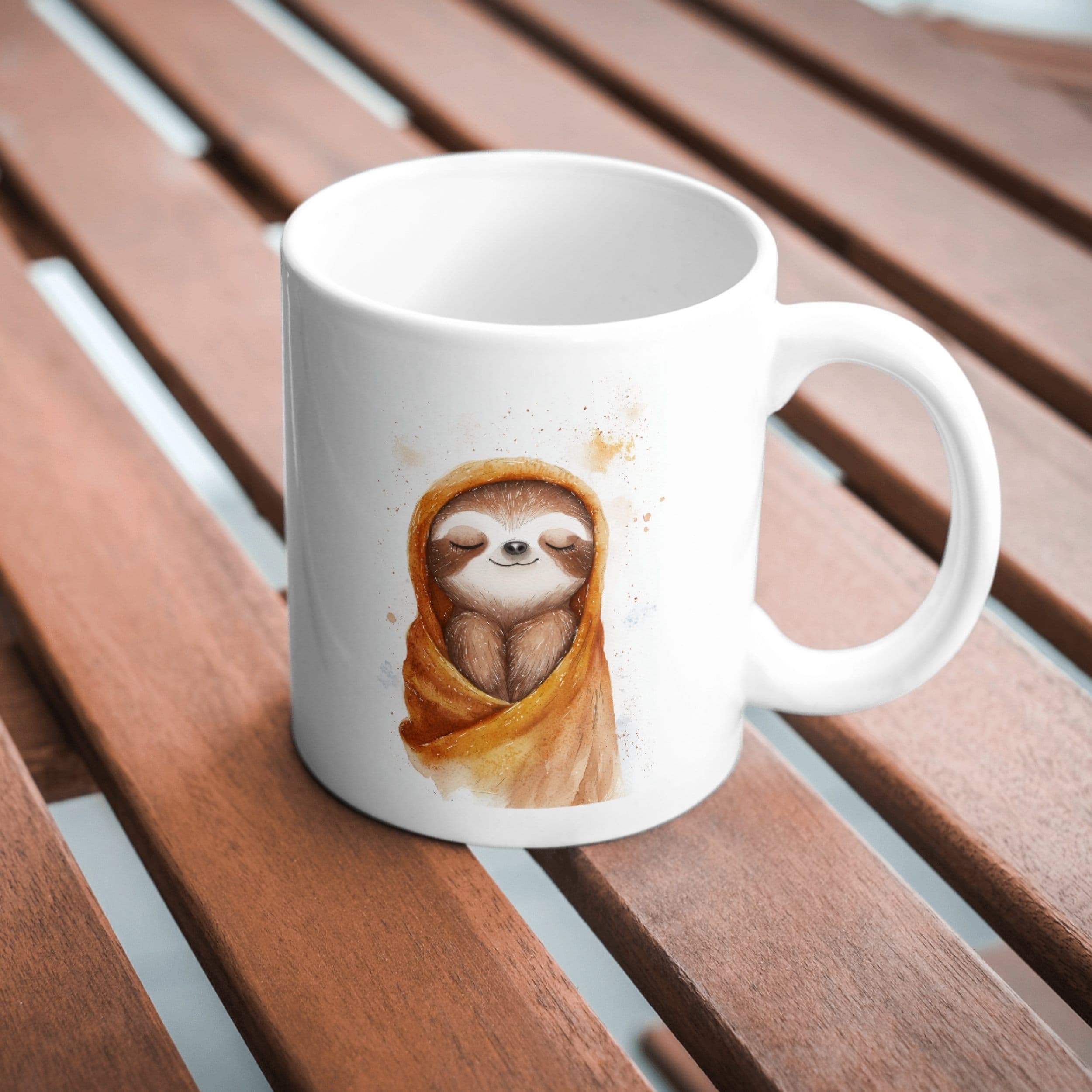 18 SLOTH Relaxing Clipart, Colorful Sloth Clipart, Cute Sloth PNG, Baby Sloth Clipart, Watercolor Sloth Nursery, Baby Shower Clipart, Sloth - view 7