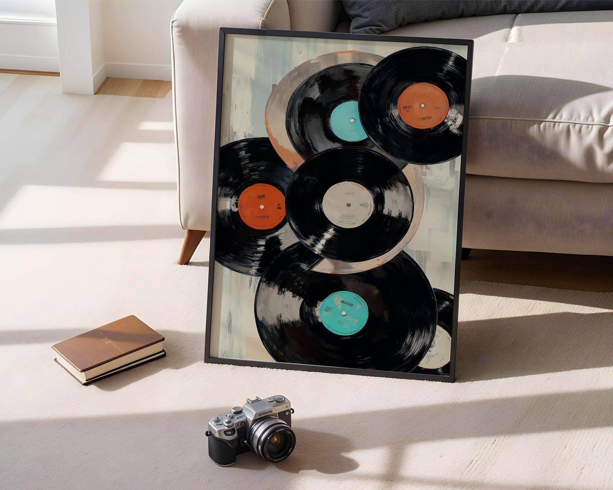 Music Lover Wall Art – Retro Vinyl Decor Print, Music Room Decor – Retro Vinyl Wall Poster, Vintage Music Poster, Music Lover Gift Print - view 4