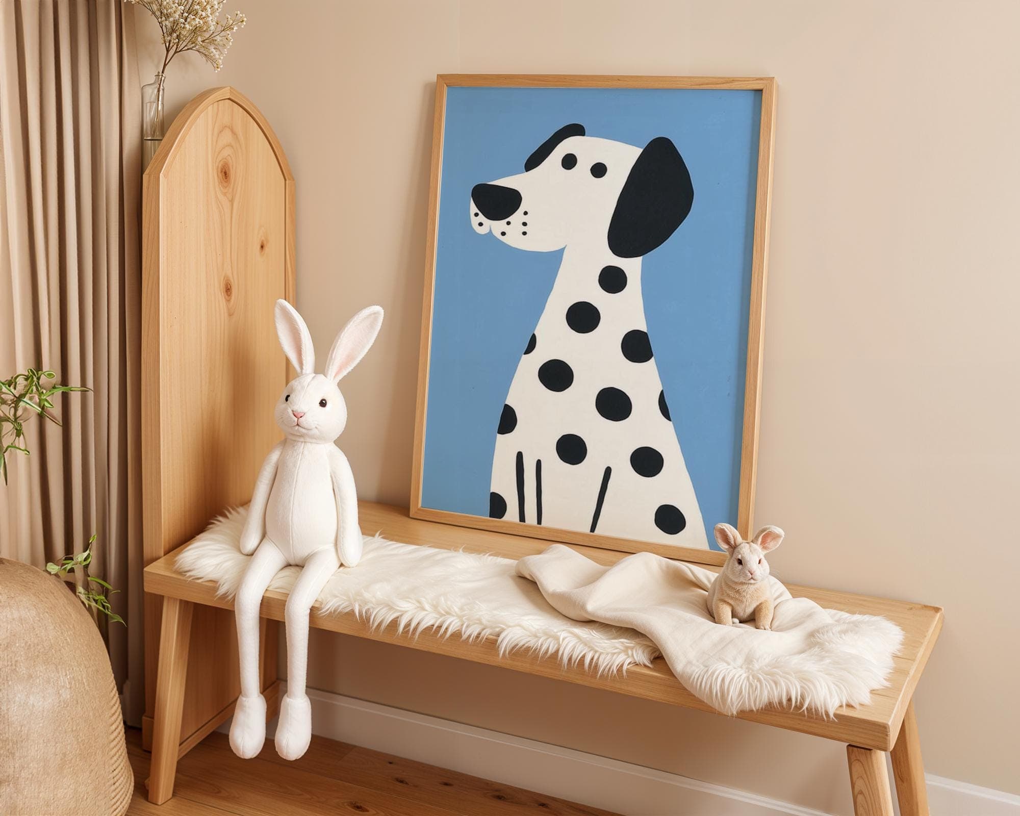 Dalmatian Dog Wall Art, Cute Animal Print for Kids Room, Nursery Decor, Gender Neutral Toddler Room Dalmatian Poster, Nurserywall Art - view 6